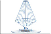 HF Broadband Vertical Conical Monopole Antennas High Gain Conical Monopole HF Antennas 4-30MHz Conical Antennas