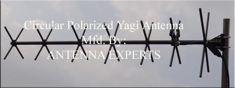 High Gain Circular Polarized Yagi Antenna