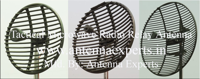 Tactical Grid Parabolic Antenna for NATO Band I, NATO Band II, NATO Band III and NATO Band IV