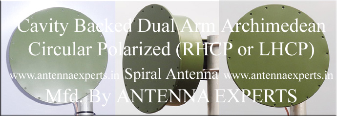 Dual Arms Cavity Backed Spiral Antenna